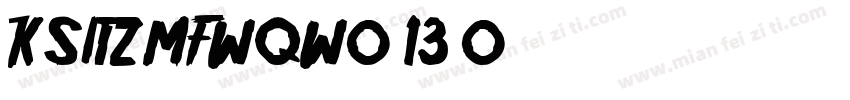KSITZMFWQW0 13 0字体转换